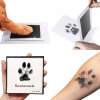 Black Touchless Ink Pad For Foot Print; Safe Print Hand Stamping; Pet Supplies