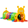 Kids Caterpillar Tunnel Playset, Indoor/Outdoor Crawl Equipment, 6 Sections | for Daycare, Preschool, Playground | Ages 3-6