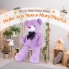 Giant Teddy Bear 4 Feet, 47inch Big Lavender Teddy Bear Stuffed Animal Plush for Girlfriend, Boyfriend, Purple