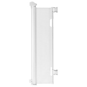 Retractable Baby Gate, Extends to 72.8 inch Wide, 31.3 inch Tall, with Security Lock, Easy to Use, Walk Through Without Tripping