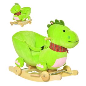 baby rocking horse Kids Interactive 2-in-1 Plush Ride-On Stroller Rocking Dinosaur With Nursery Song Rocking Horse 18+ months