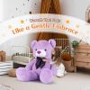 Giant Teddy Bear 4 Feet, 47inch Big Lavender Teddy Bear Stuffed Animal Plush for Girlfriend, Boyfriend, Purple