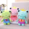 3Pcs Cartoon Frogs Plush Stuffed Toy Random Color for Bed Sofa Decoration
