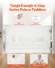 VEVOR Retractable Baby Gate, Extends to 57 inch Wide, 38.5 inch Tall, with Security Lock, Easy to Use, Walk Through Without Tripping