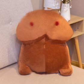 Pray For Xiao Ding New Year Lucky Gang Spoof Squeaking Squeezing Plush Dolls (Option: 20cmbrown)