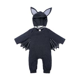 Batman Baby One Piece (Option: Dark gray-90cm)