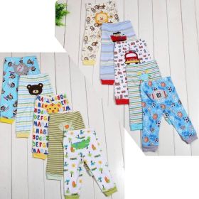 Cartoon print children's leggings 5 pieces (Option: 5PCS Boy Random-18M)