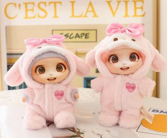 1PCS Doll Clothes Outfit Set For LABUBU 15CM-17CM Doll, Adorable Dress Up Accessories For Doll - Dolls Not Included (Color: Pink)