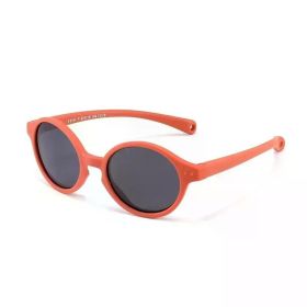 Baby Polarized Sunglasses with Strap UV400 Protection Infant Toddlers Sun Glasses for Age 0-24 Months (Frame Color: 0-24 Months, Lenses Color: Orange)