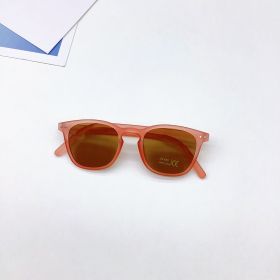 New Baby Boys And Girls, Sunglasses For Travel, UV Protection, Cool Fashion, Children's Sunglasses, Summer Sun Protection (Lenses Color: Orange)
