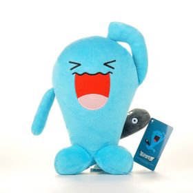New Cartoon Pokemon Plush Toy Charmander Squirtle Bulbasaur Plush Doll Eevee Mewtwo Jigglypuff Snorlax Plush Toy Children's Gift (Color: Wobbuffet 23cm)