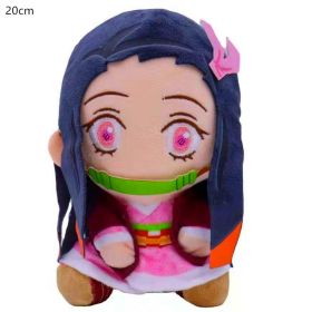 20 Cm Demon Slayer's Blade Plush Toy Kimetsu No Yaiba Kamado Tanjirou Tomioka Giyuu Agatsuma Zenitsu Douma Sabito Plush Doll (Height: 20CM, Color: Kamado Nezuko)
