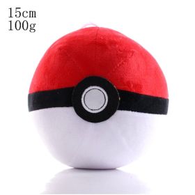 Original Pokemon Pikachu Plush Toy Doll Bulbasaur Squirtle Charmander Charizard Eevee Snorlax Jigglypuff Psyduck Toys Children (Color: ball 15cm)