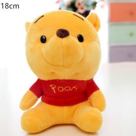20cm Disney Doll Cute Pooh Bear Mickey Minnie Tigger Doll Little Donkey Pooh Pig Plush Toy Children's Birthday Christmas Gift (Height: 20CM, Color: Winnie the Pooh)