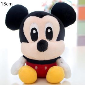 20cm Disney Doll Cute Pooh Bear Mickey Minnie Tigger Doll Little Donkey Pooh Pig Plush Toy Children's Birthday Christmas Gift (Height: 20CM, Color: Mickey)