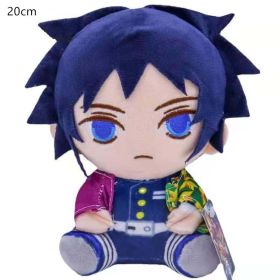 20CM Ghost Slayer's Blade Plush Doll Kawaii Ni Douzi Tanji Lang Xing Shou Lang My Wife Zenyi Plush Toy Children's Birthday Gift (Height: 20CM, Color: Tomioka Giyuu)