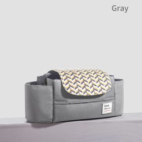 Portable Diaper Bag Stroller Bag Organizer High Capacity Baby Nappy Bag Maternity Bag for Baby Care for Mom (Color: Gray)
