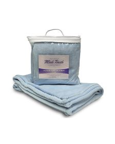 Alpine Fleece 8722 Mink Touch Luxury Baby Blanket (Color: BABY BLUE, size: OS)