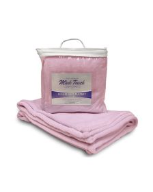Alpine Fleece 8722 Mink Touch Luxury Baby Blanket (Color: BABY PINK, size: OS)