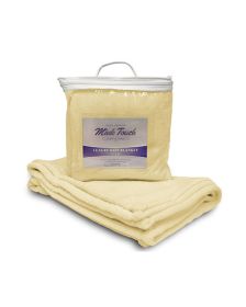 Alpine Fleece 8722 Mink Touch Luxury Baby Blanket (Color: SOFT YELLOW, size: OS)