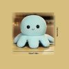 1piece Cute Flip Octopus Doll Double Face Flip Octopus Plush Toy Doll 7.48*3.93in