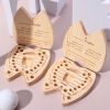 Wooden Baby Kids Tooth Storage Box, Tooth Wooden Box Organizer