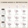 3-in-1 Baby Swing with Motion Detection, Hands-Free Electric Infant Swing for Soothing Sleep, 3 Modes, 5 Speeds, Bluetooth & Lullabies