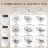 3-in-1 Baby Swing with Motion Detection, Hands-Free Electric Infant Swing for Soothing Sleep, 3 Modes, 5 Speeds, Bluetooth & Lullabies