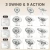3-in-1 Baby Swing with Motion Detection, Hands-Free Electric Infant Swing for Soothing Sleep, 3 Modes, 5 Speeds, Bluetooth & Lullabies