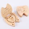 Wooden Baby Kids Tooth Storage Box, Tooth Wooden Box Organizer