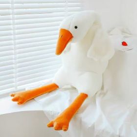 Cute Big White Geese Pillow Plush Toy (Option: White Big White Geese-130CM)